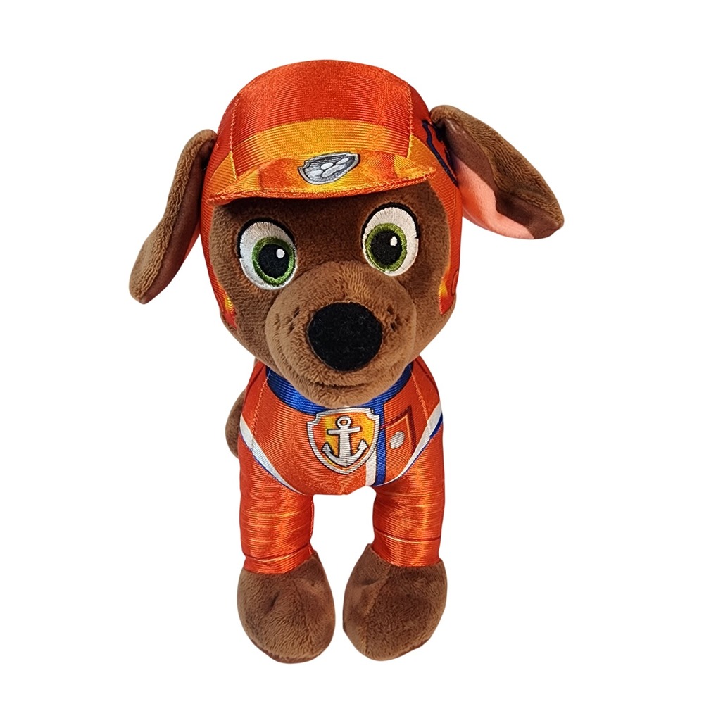 Paw Patrol Rubble Plush Toy Orange Uniform Nickelodeon‎ Spin Master